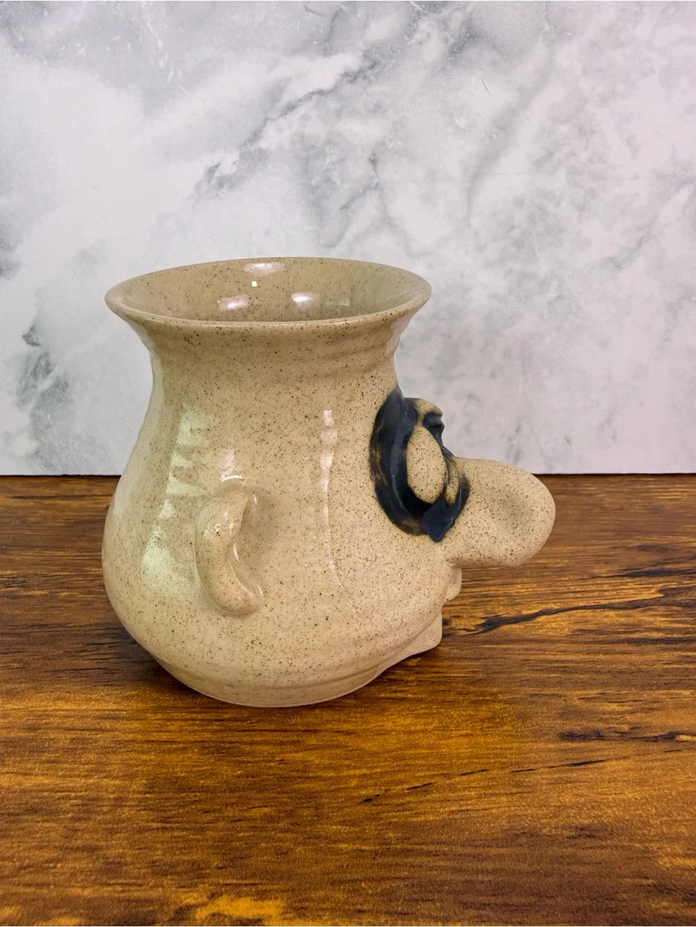 Peter Petrie Extraordinary Egg Separator Pottery Snot Nose Gag Kitchen Tool